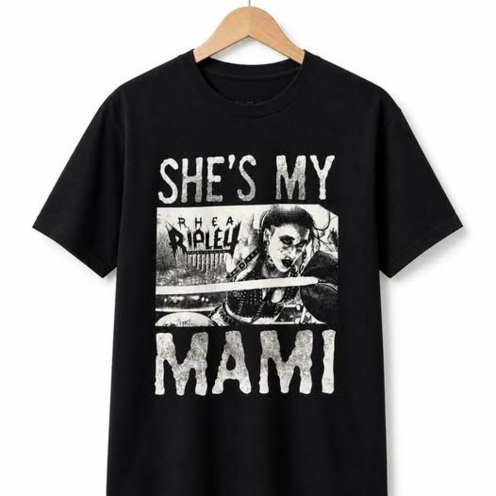 WWE Rhea Ripley Black Graphic Tee Shirt Womens Mens XL Goth Wrestling